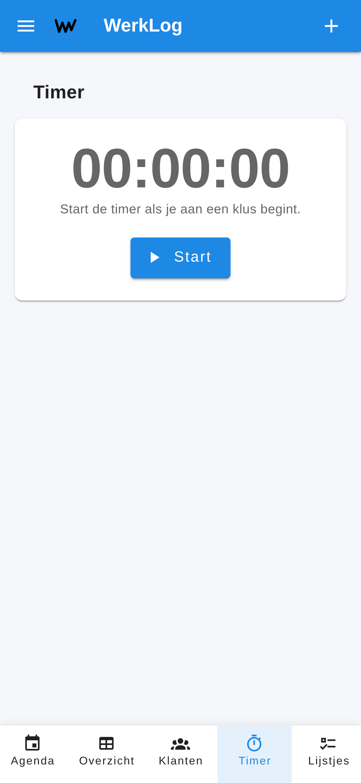 WerkLog timer